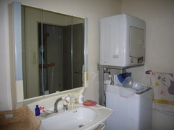 洗面化粧台も前回トイレ改装時にご覧になられていて